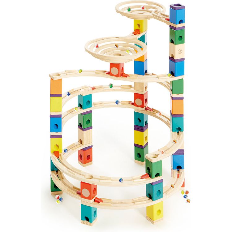  Hape -  Quadrilla Cyclone Wooden Marble Run Blocks -  STEM