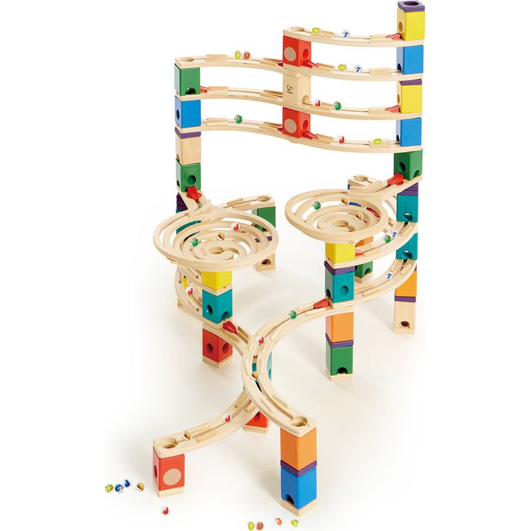 Hape -  Quadrilla Cyclone Wooden Marble Run Blocks -  STEM