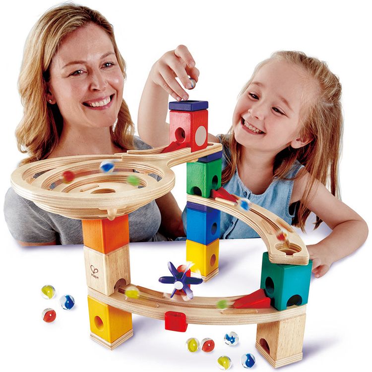  Hape -  Quadrilla Race to the Finish Marble Run Blocks -  STEM