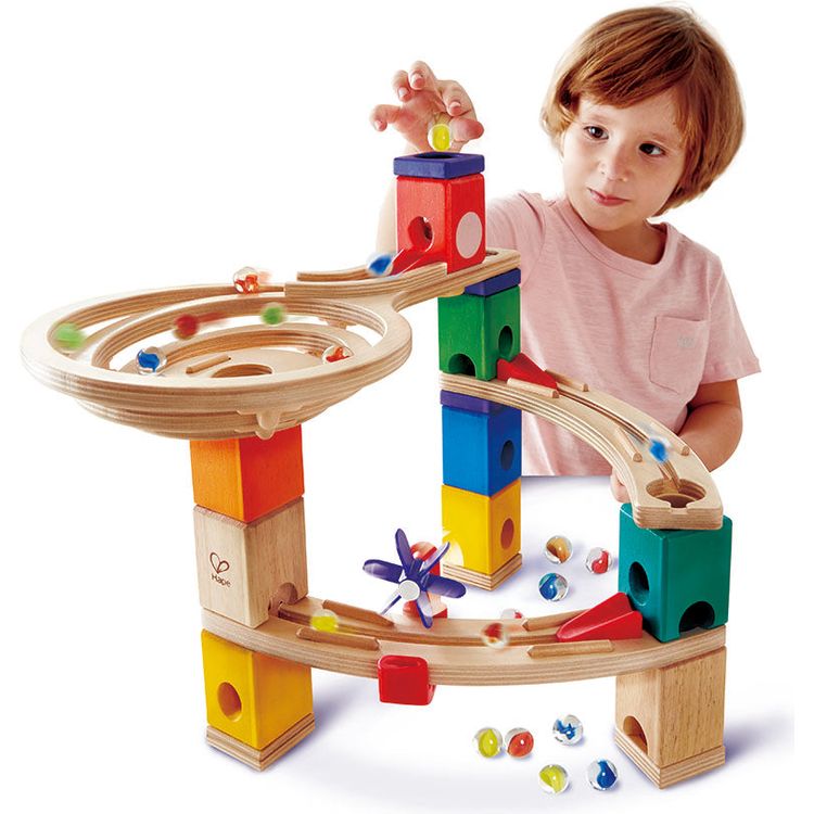  Hape -  Quadrilla Race to the Finish Marble Run Blocks -  STEM