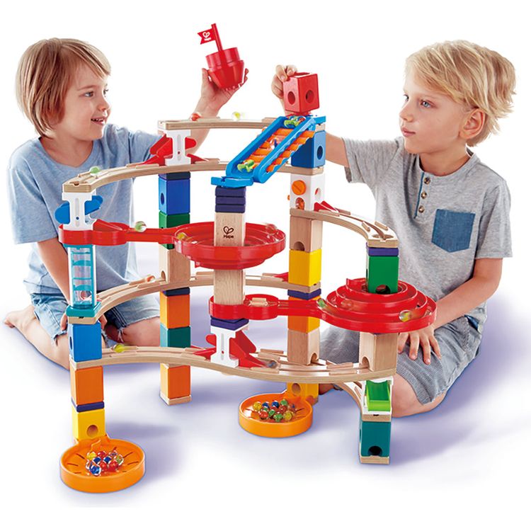  Hape -  Quadrilla Super Spirals Wooden Marble Run Blocks -  STEM