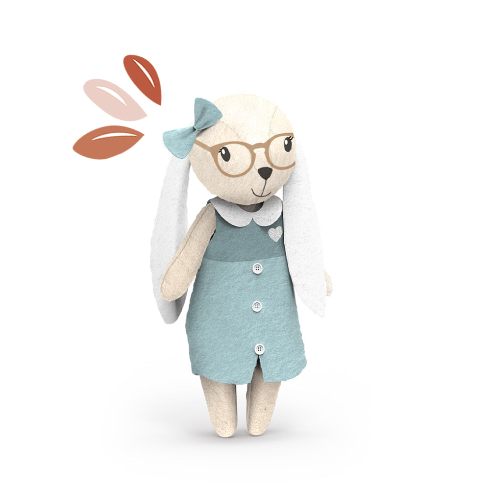  Speedy Monkey -  Rabbit Family Doll Set -  Dolls