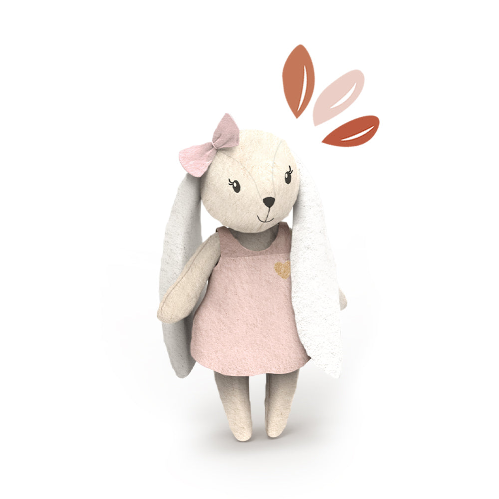  Speedy Monkey -  Rabbit Family Doll Set -  Dolls