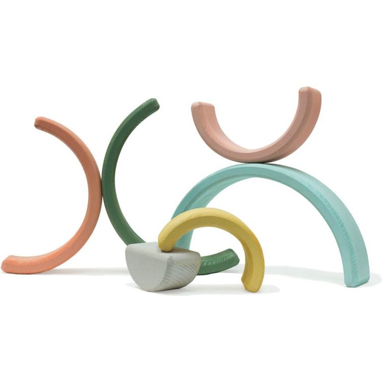  Wonder & Wise -  Rainbow Nesting Blocks -  Infants