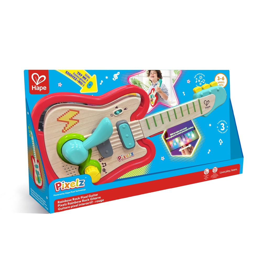 Hape -  Rainbow Rock Pixel Guitar -  Preschool
