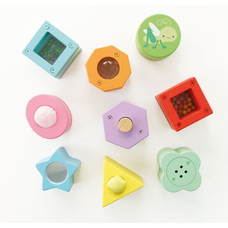  Le Toy Van -  Rainbow Sensory Shape Sorter - 10 Pieces -  Infants