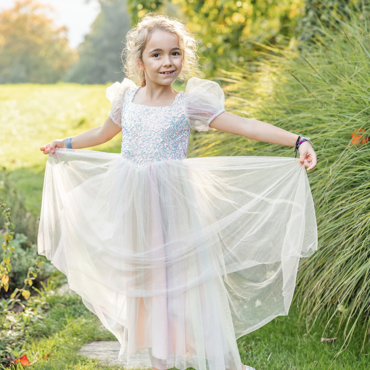 Great Pretenders -  Rainbow Sherbert Sparkle Dress - Size 5-6 Years -  Dress up
