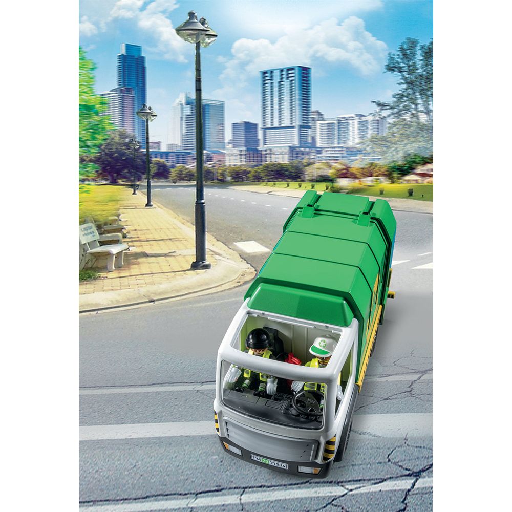  Playmobil -  Recycling Truck with Accessories and 2 Figures -  Preschool
