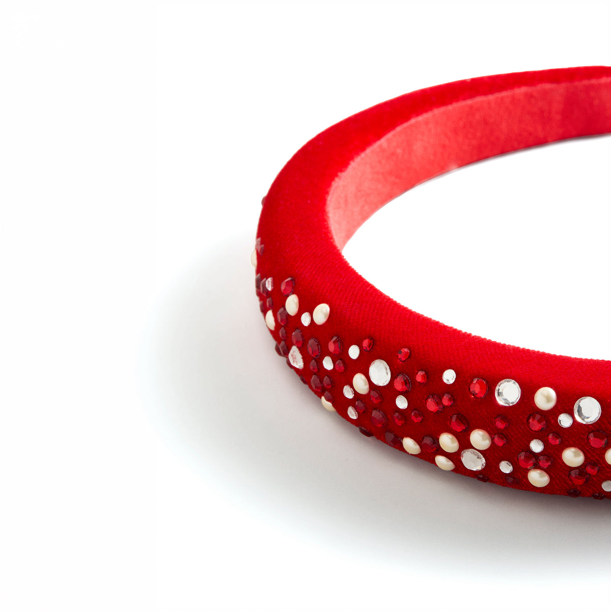 Minibar by BaubleBar -  Red Pave & Crystal Headband -  Trend Accessories