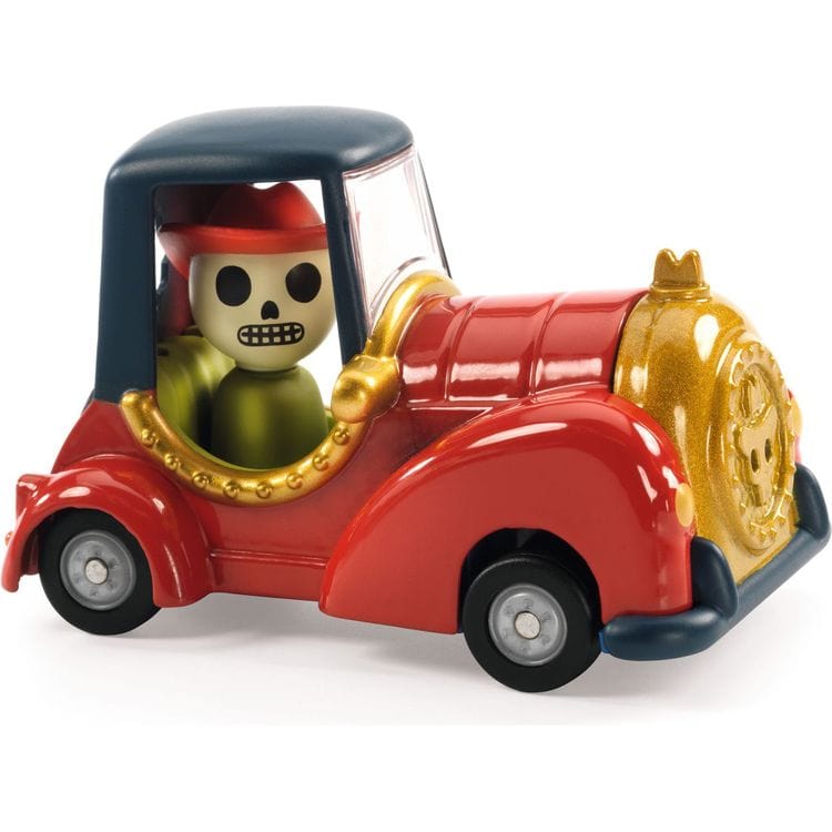  Djeco -  Red Skully Crazy Motors Car Toy -  Vehicles