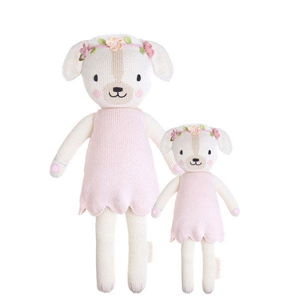  Cuddle And Kind -  Regular 20" Charlotte the Dog Hand-Knit Doll -  Plush