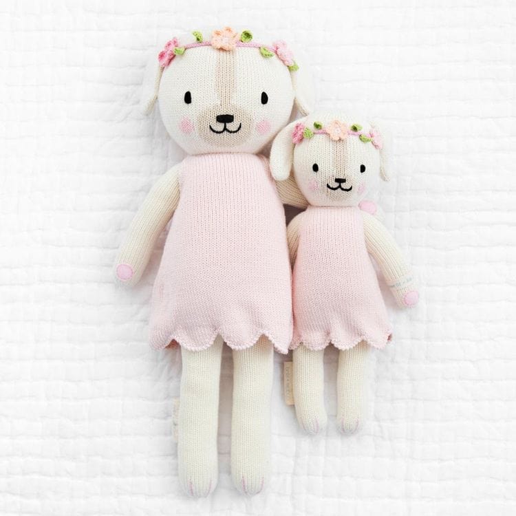  Cuddle And Kind -  Regular 20" Charlotte the Dog Hand-Knit Doll -  Plush