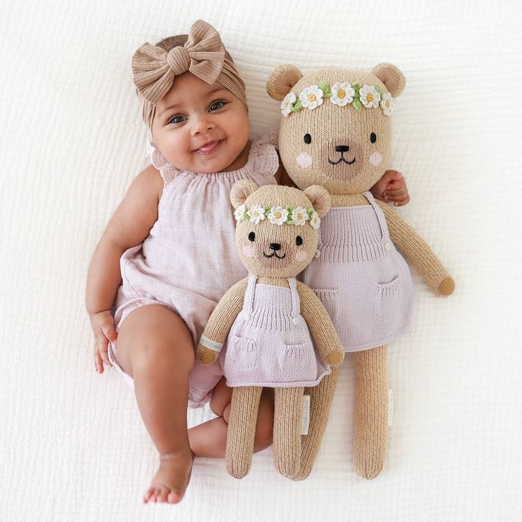  Cuddle And Kind -  Regular 20" Olivia the Honey Bear Hand-Knit Doll -  Plush