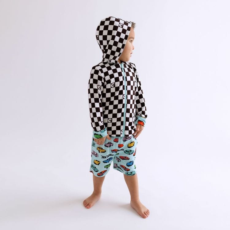  Posh Peanut -  Retro Hot Wheels - Long Sleeve Reversible Kids Jacket -  Trend Accessories