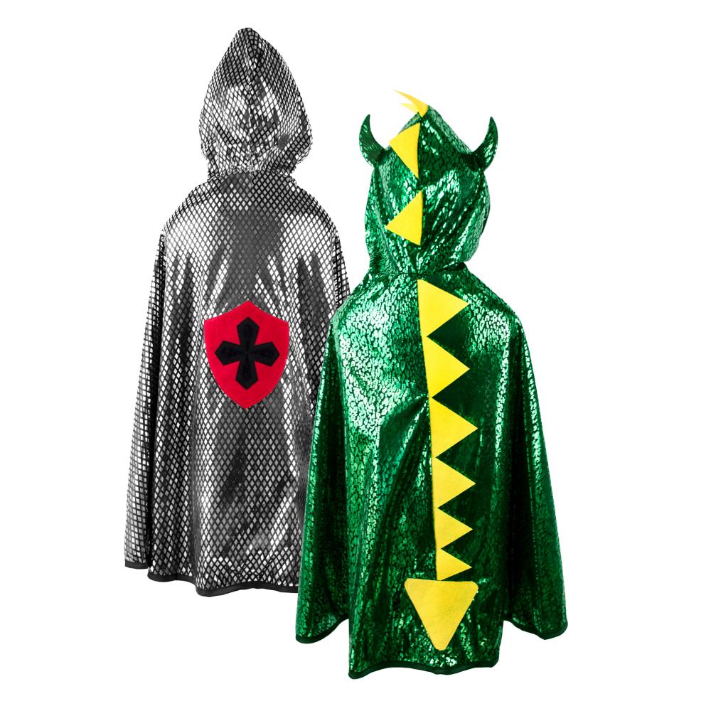  Great Pretenders -  Reversible Dragon/Knight Cape - Size 5-6 Years -  Dress up