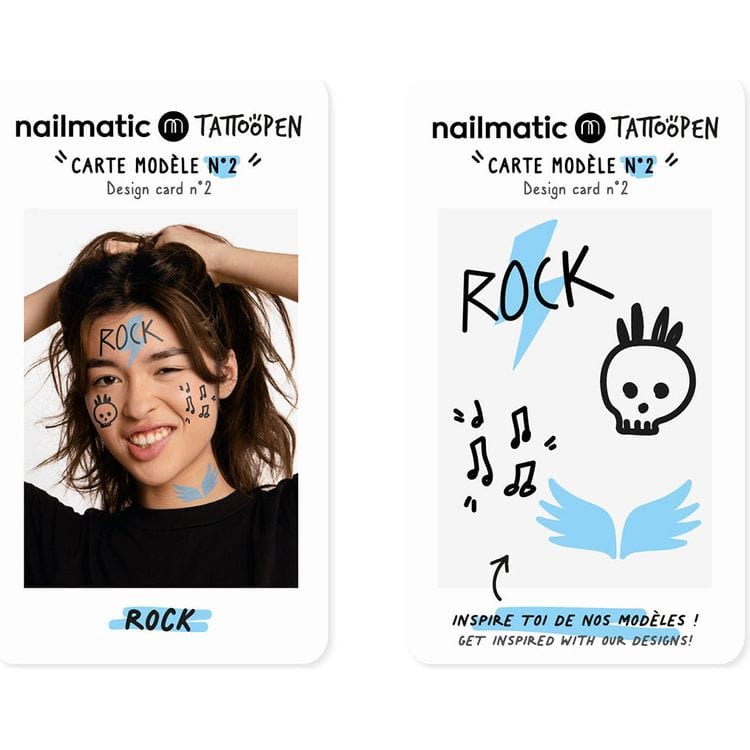  Nailmatic -  Rock 'N Roll Tattoo Pen Set for Kids -  Trend Accessories