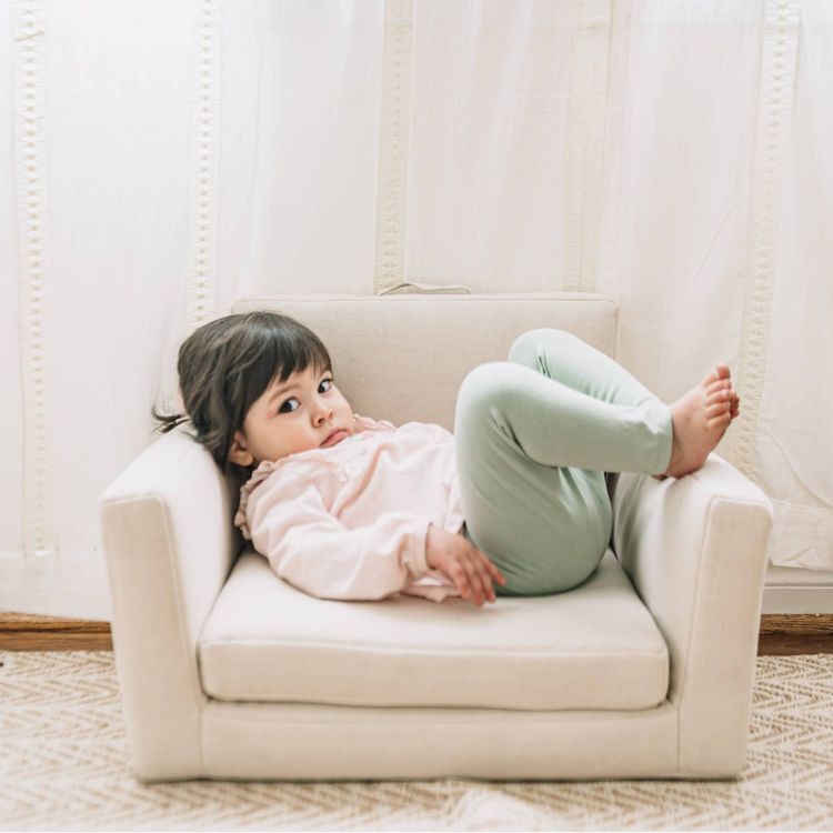  Wonder & Wise -  Rolling Along Square Interactive Chair - Neutral -  Room Decor