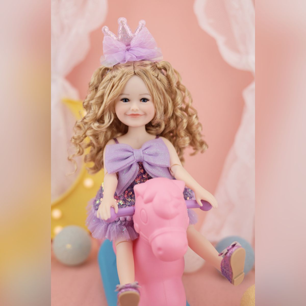 Birthday Siblies Doll - Fair Skin, Purple Dress