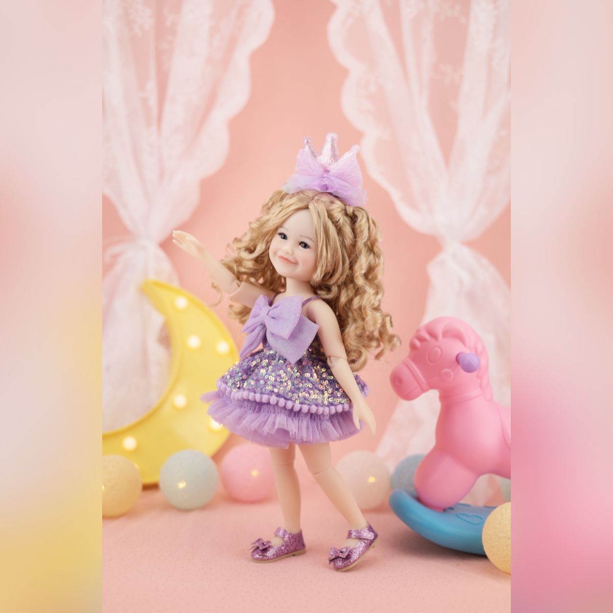 Birthday Siblies Doll - Fair Skin, Purple Dress