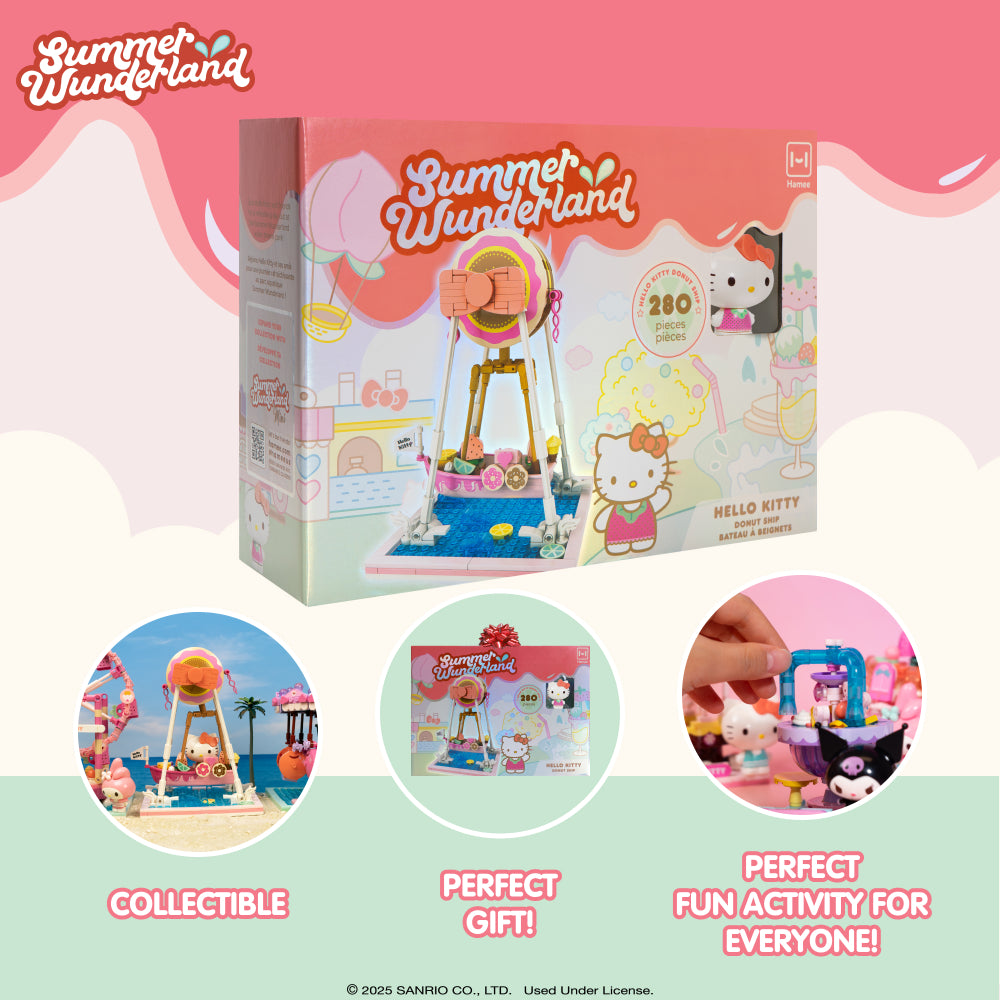  Sanrio -  Sanrio Building Blocks Summer Wunderland - Hello Kitty Donut Ship -  World Of Sanrio