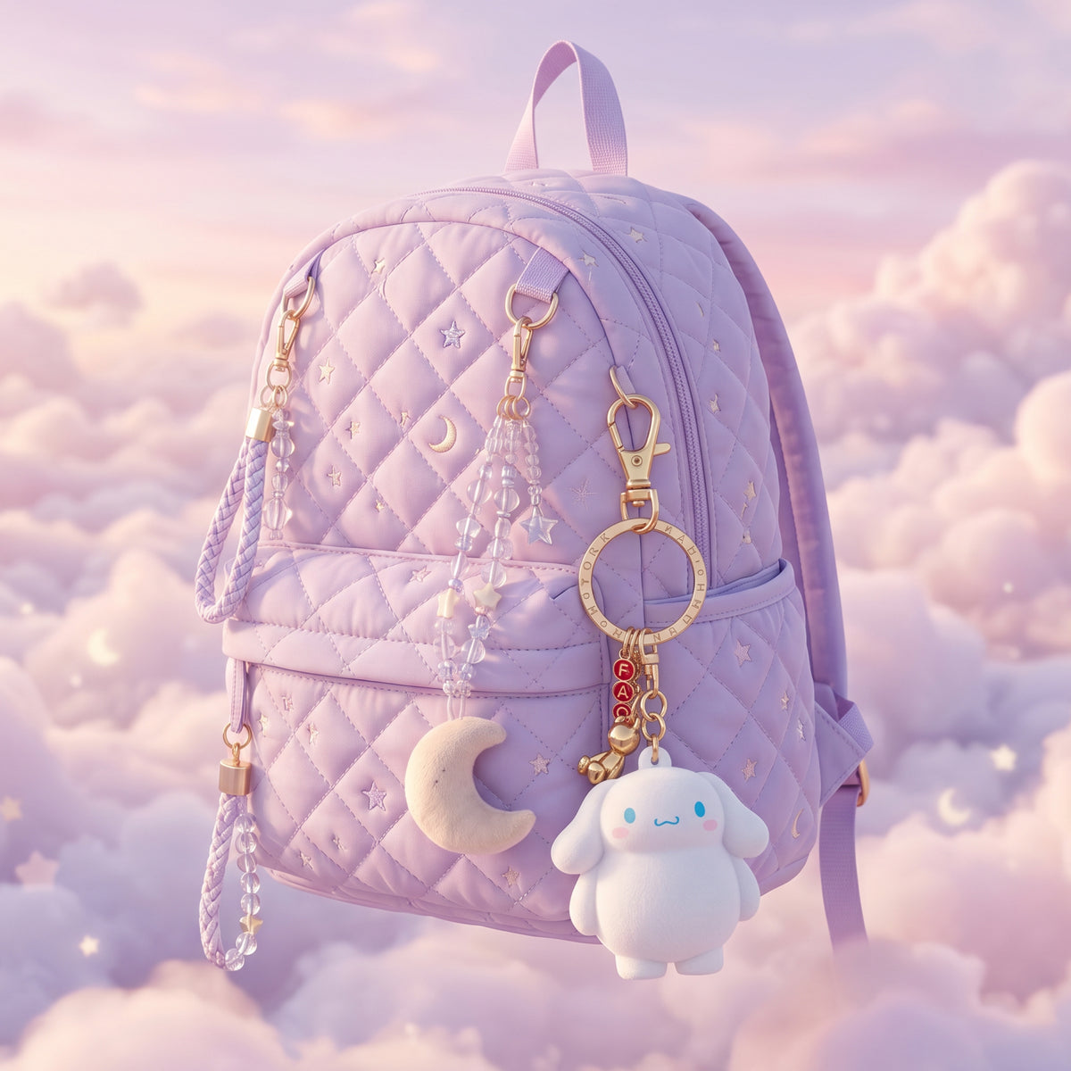 FAO Schwarz -  Sanrio Cinnamoroll Vinyl Blob Bag Charm -  Trend Accessories