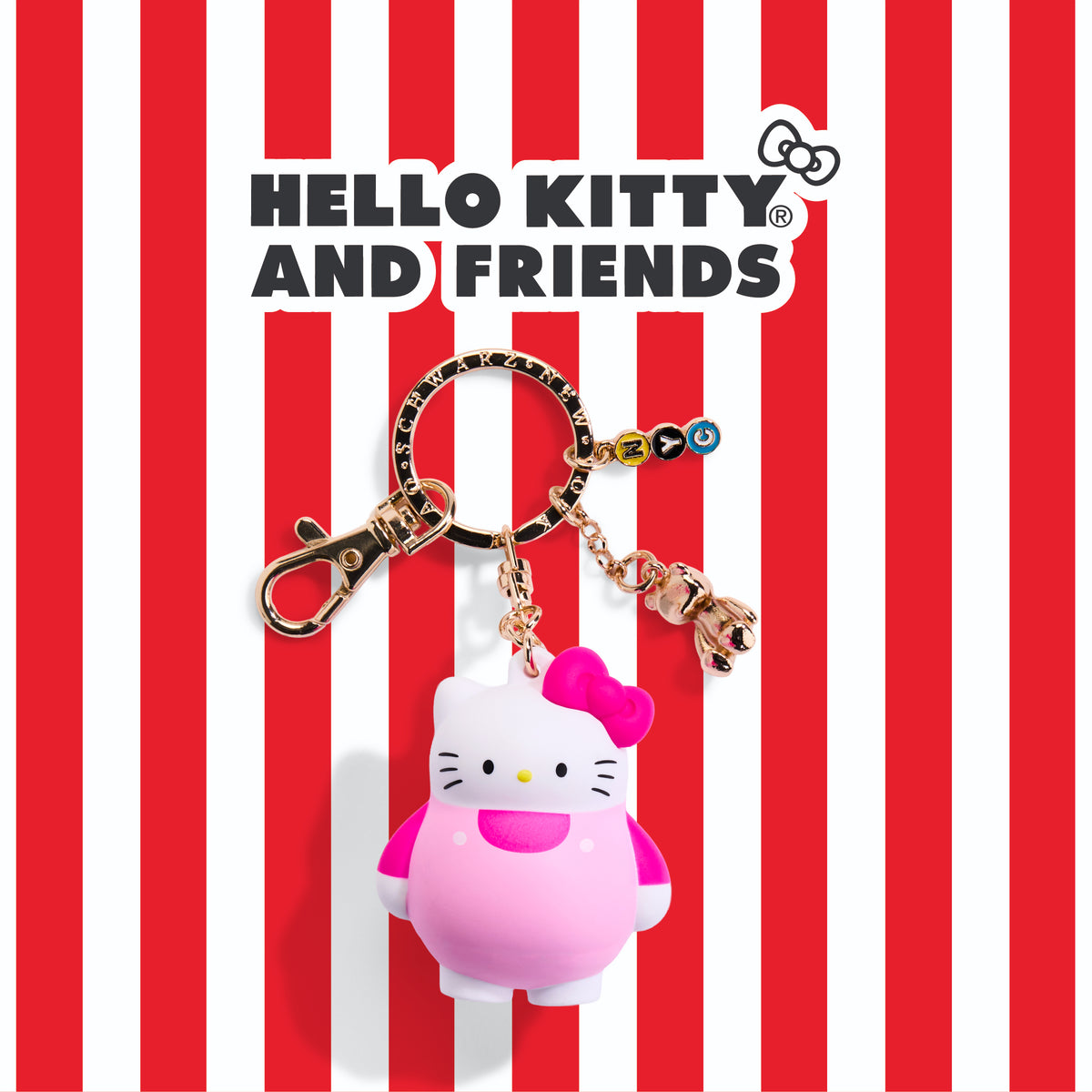FAO Schwarz -  Sanrio Hello Kitty Vinyl Blob Bag Charm -  Trend Accessories