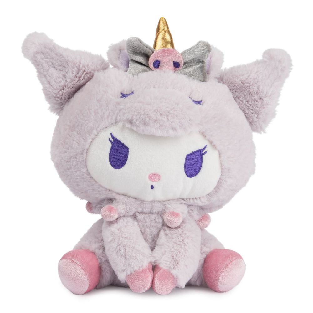 Gund -  Sanrio Kuromi Unicorn Plush - 6” -  World Of Sanrio