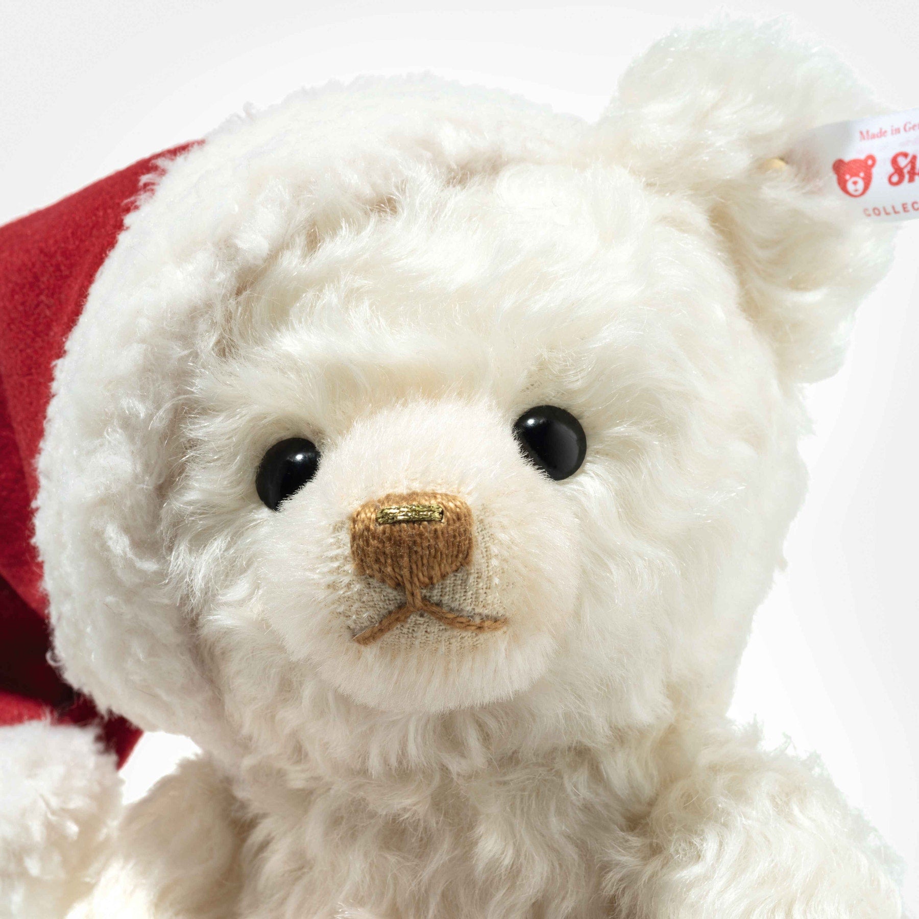  Steiff North America, Inc. -  Santa Teddy Bear with Light-Up Gift Bag -  Plush