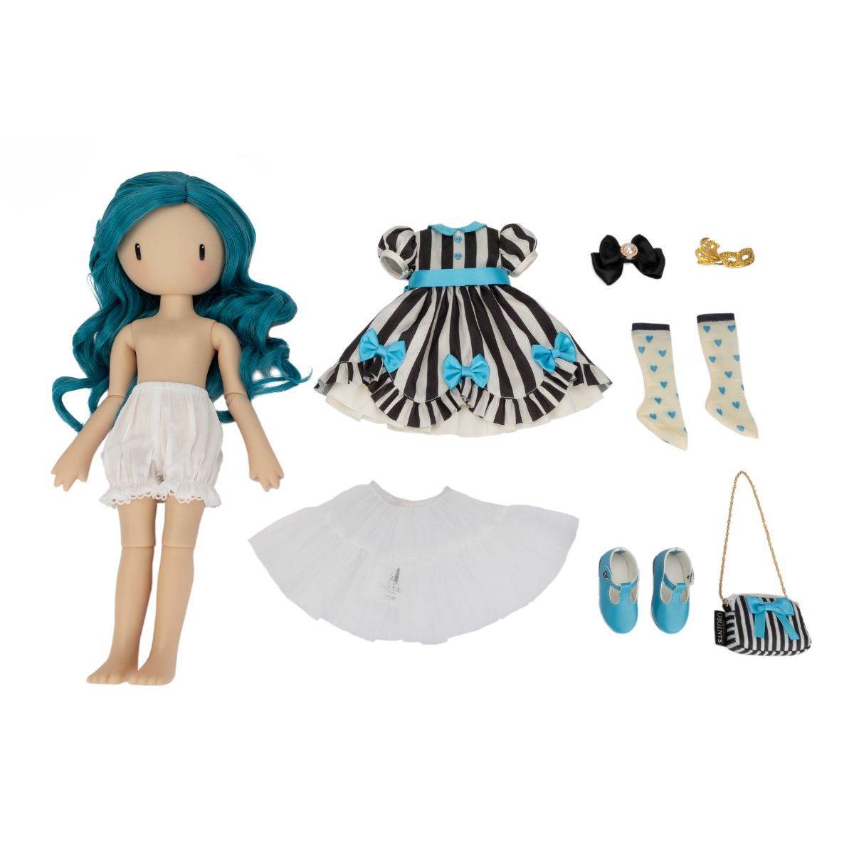 Ruby Red Fashion Friends -  Santoro London's Gorjuss x Ruby Red Fashion Friends - Can’t Change My Stripes Doll -  Dolls