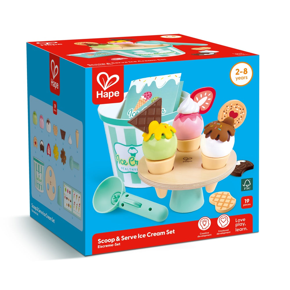Hape -  Scoop & Serve Ice Cream Set -  Preschool
