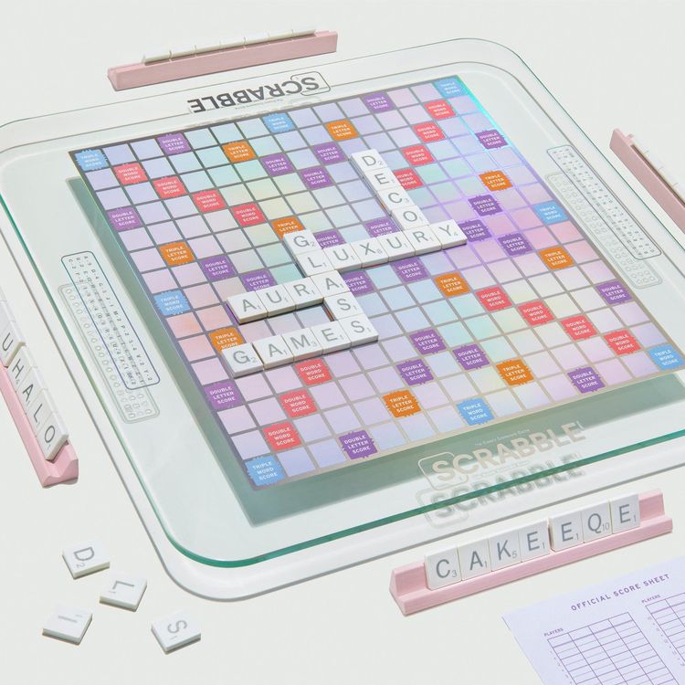  WS Game Company -  Scrabble Aura Glass Edition -  Games