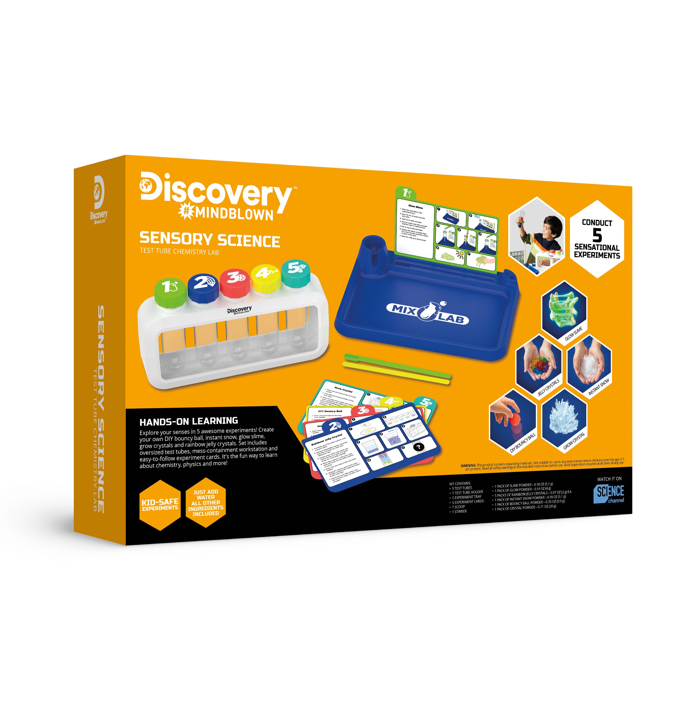  Discovery -  Sensory Science Test Tube Chemistry Lab -  STEM