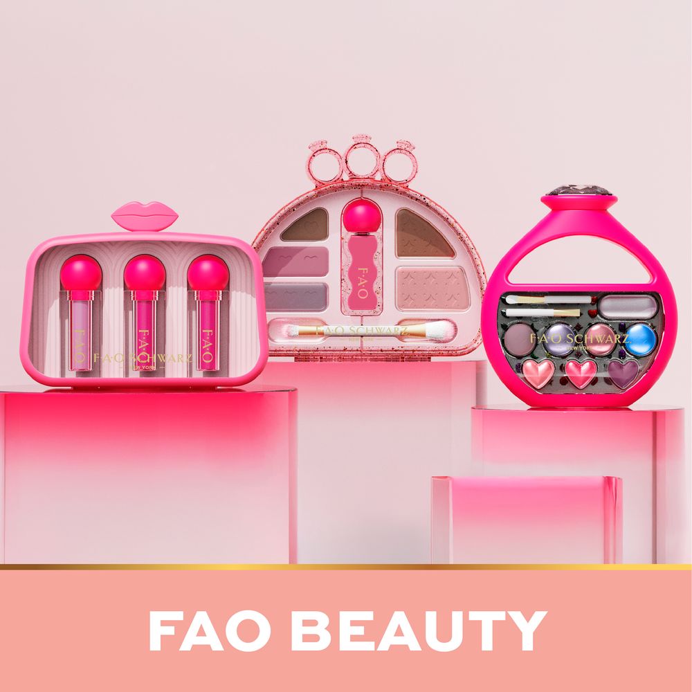 メイク道具・化粧小物 HBF-215-F-W Shimmer & Shadow 7-Piece Cosmetic Set | FAO Schwarz