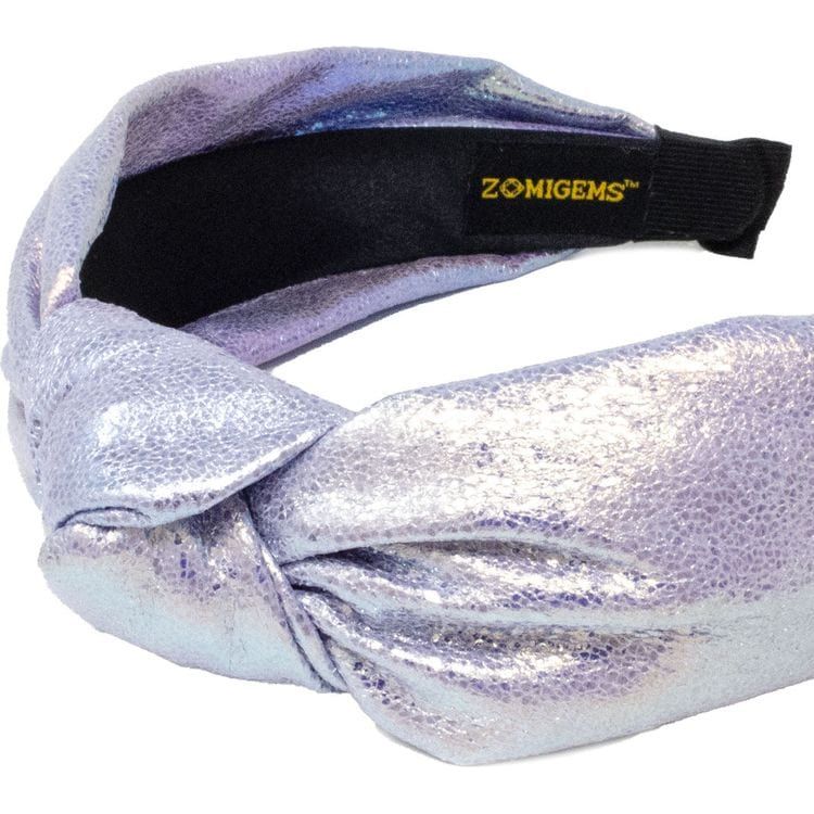  Zomi Gem -  Shiny Knotted Headband - Purple -  Trend Accessories