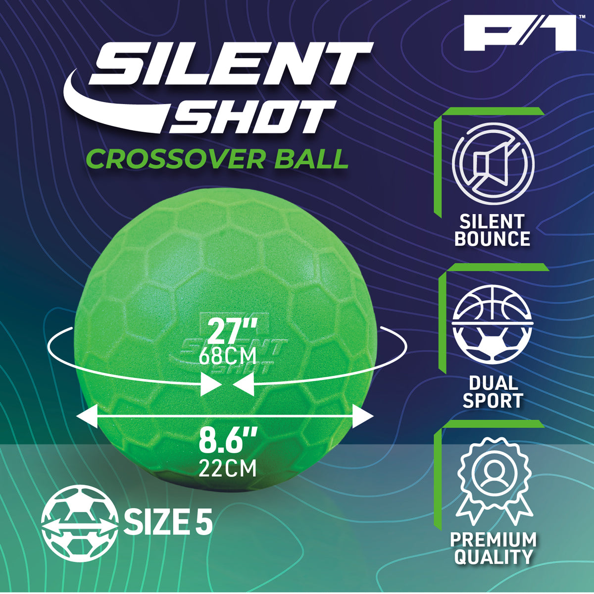  Hape -  Silent Shot Crossover Ball -  Outdoor