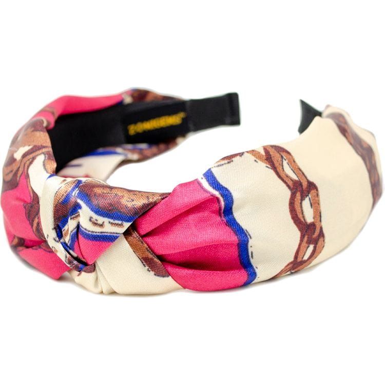  Zomi Gem -  Silk Knot Headband - Pink -  Trend Accessories