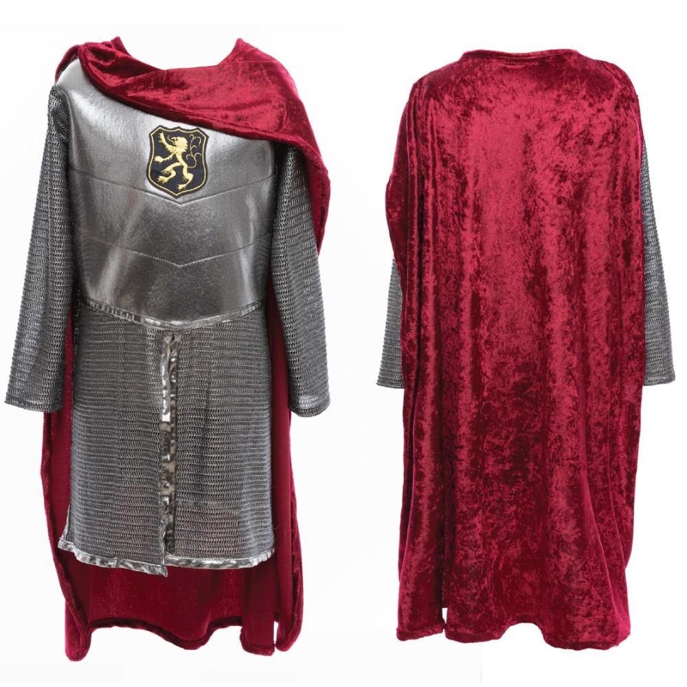  Great Pretenders -  Silver Knight Costume with Cape - Size 5-6 Years -  Dress up
