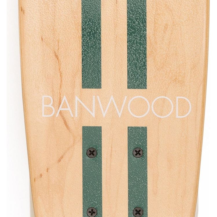  Banwood -  Skateboard - Green Stripe -  Outdoor