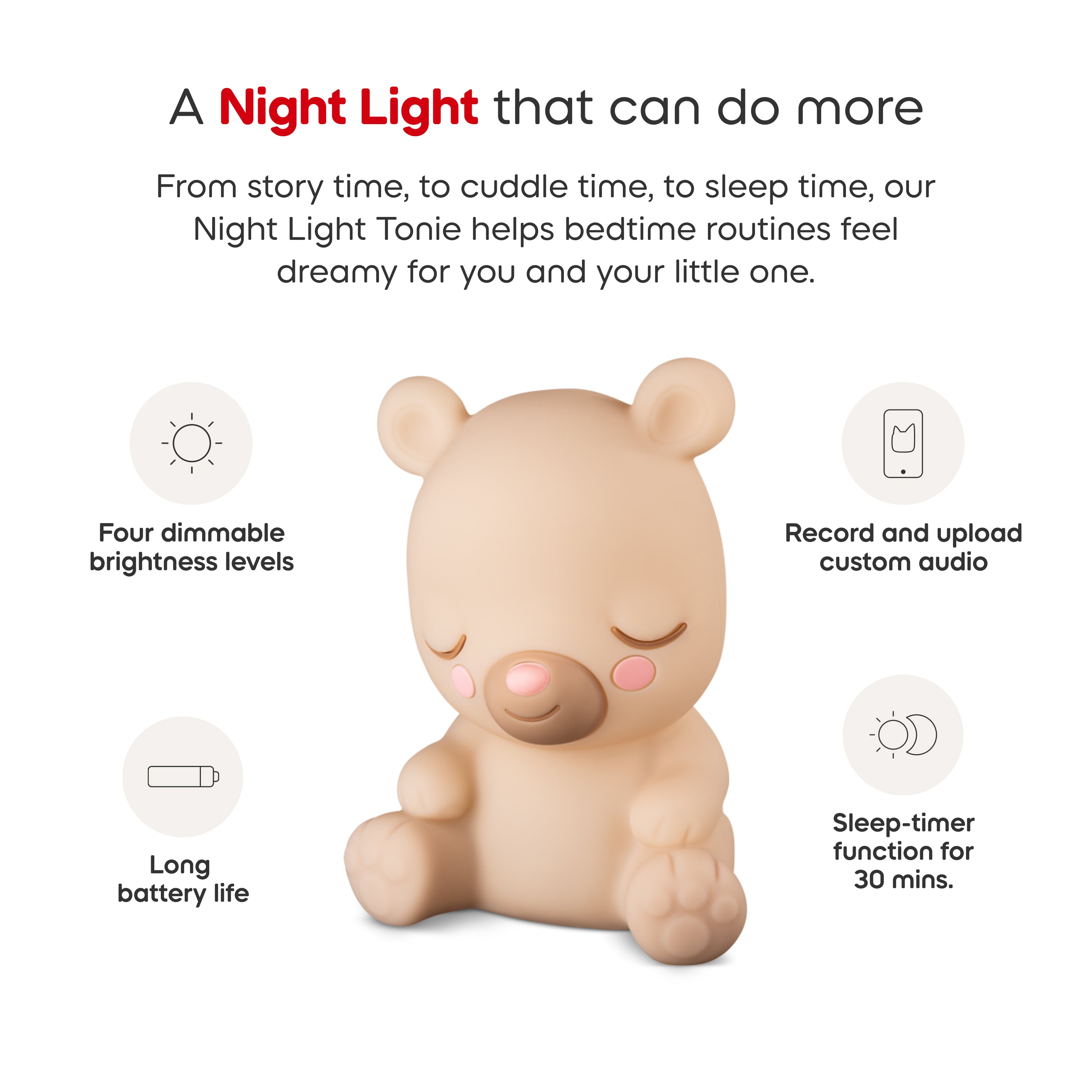  Tonies -  Sleepy Friends: Sleepy Bear Night Light Tonie -  Electronics