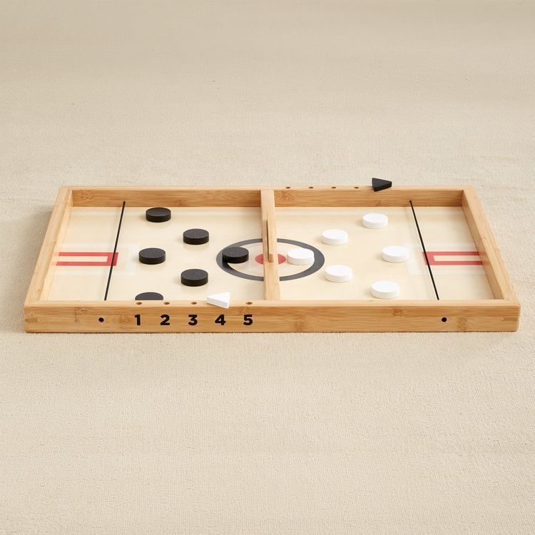  Wonder & Wise -  Sling-A-Ling Wooden Table Hockey Game -  Preschool