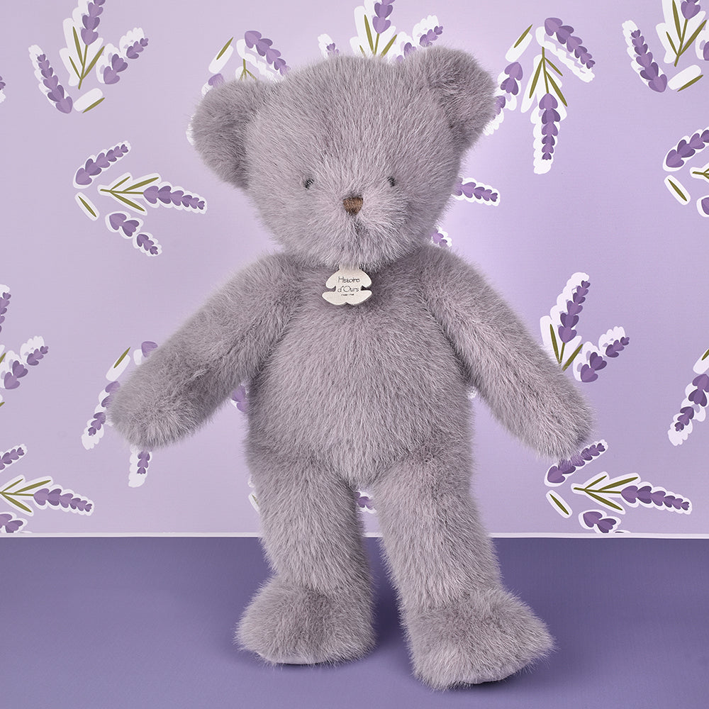  DouDou -  Small Teddy Bear - Grey Lavender -  Plush