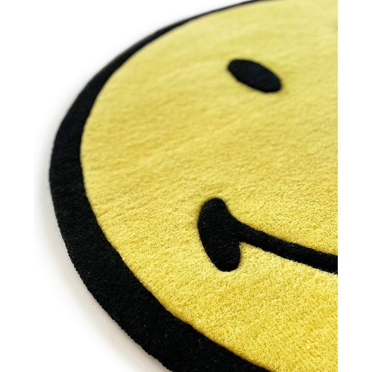  Maison Deux -  Smiley Rug - Yellow - Small -  Room Decor