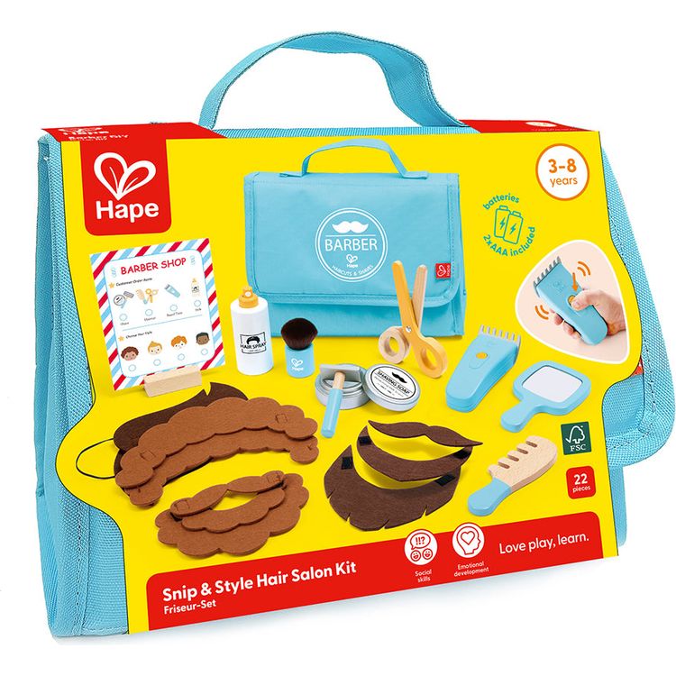  Hape -  Snip & Style Hair Salon Kit -  Preschool