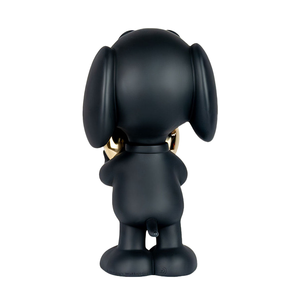  Leblon Delienne -  Snoopy Matte Black Figure with Chrome Gold Heart - 21.6" -  Collectibles