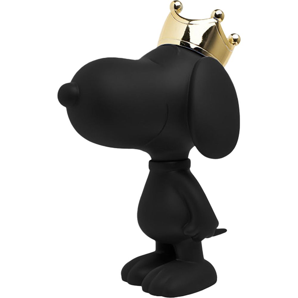 Leblon Delienne -  Snoopy with Crown 12" Figurine - Black & Gold -  Collectibles