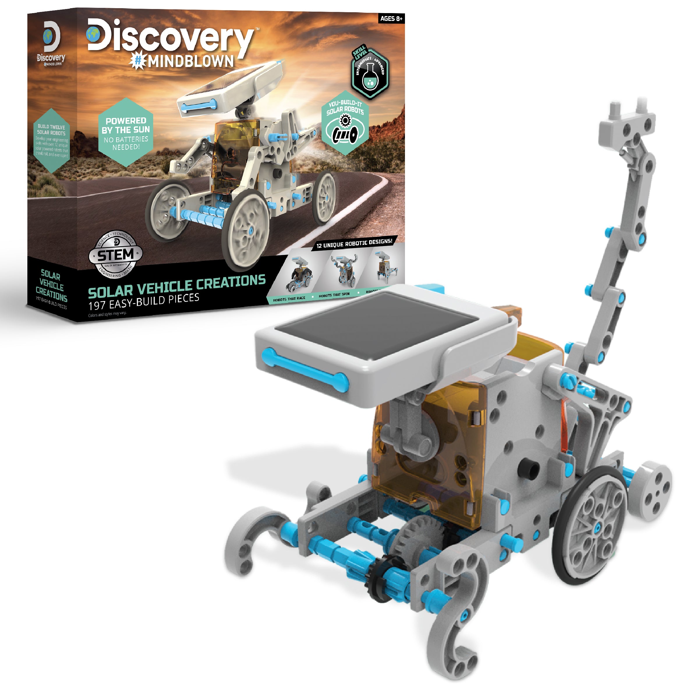  Discovery -  Solar Vehicle Creation Easy-Build Kit - 197 Pieces -  STEM