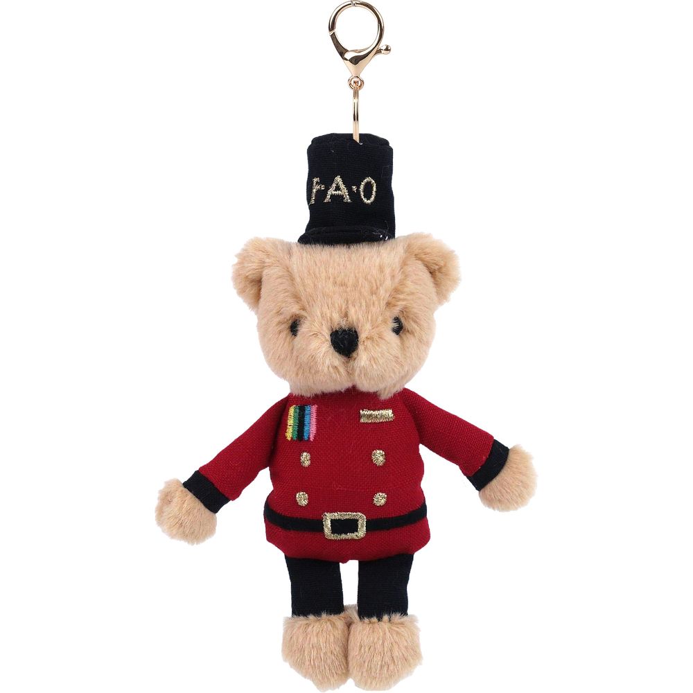  FAO Schwarz -  Soldier Bear Plush Keychain -  Souvenirs