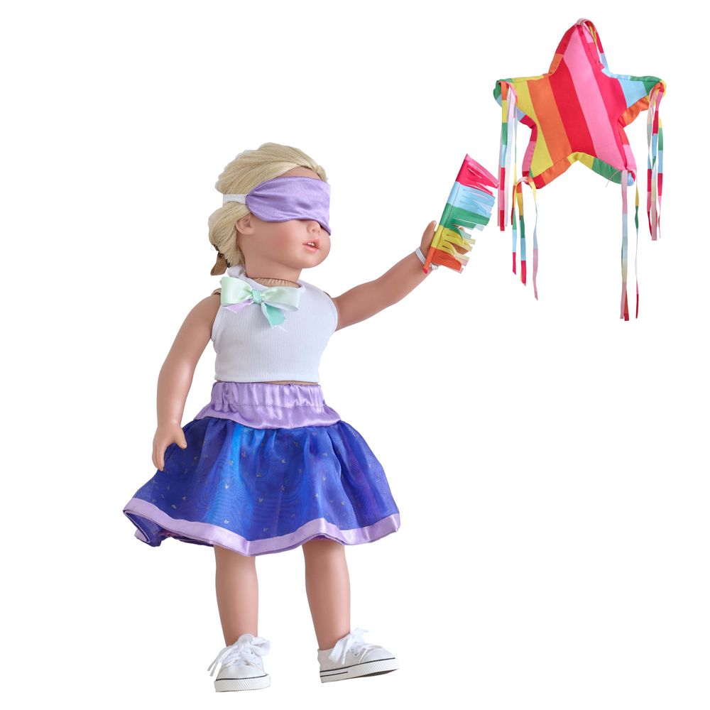  Teamson Kids -  Sophia's 18'' Doll Piñata Birthday Party Outfit Set -  Dolls