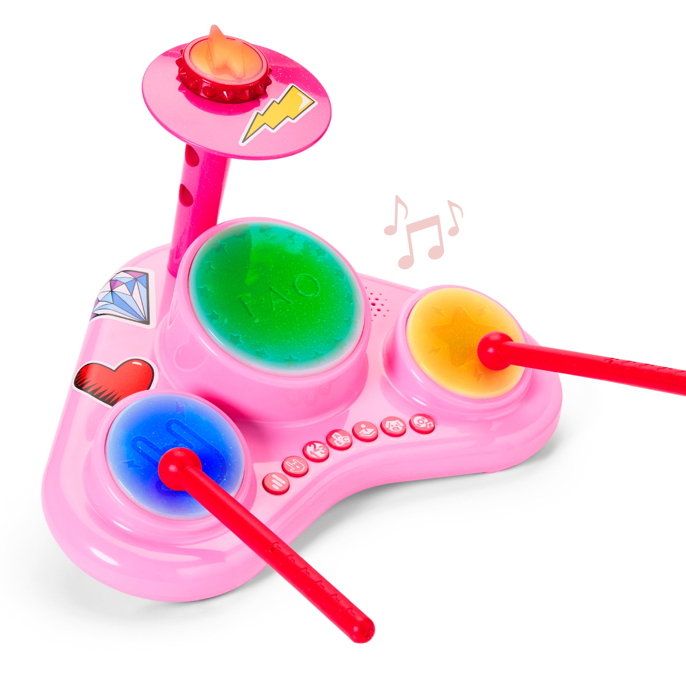  FAO Schwarz -  Stage Stars Interactive Drum with Drumsticks -  Music