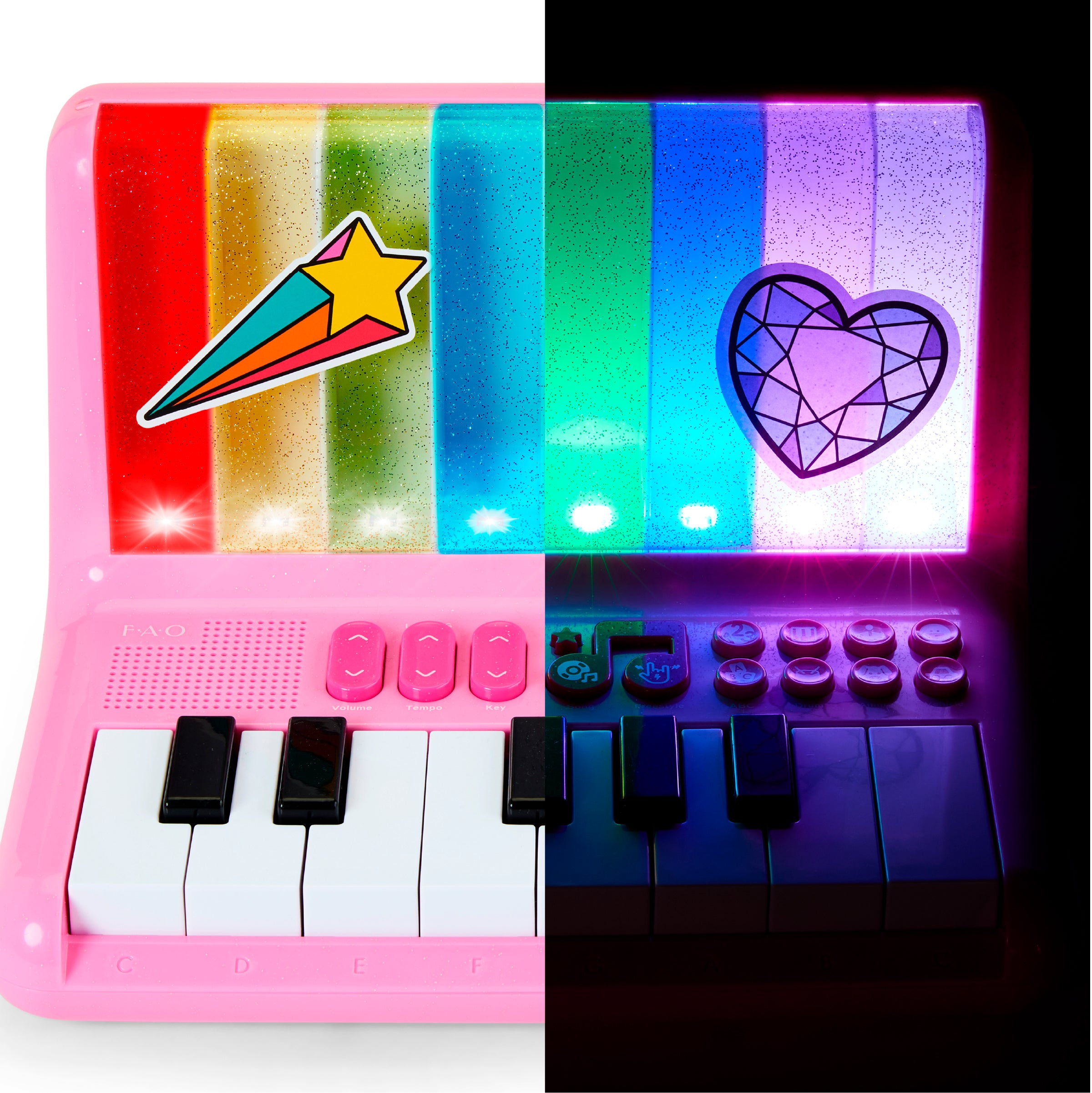  FAO Schwarz -  Stage Stars Interactive Piano with Lightshow -  Music
